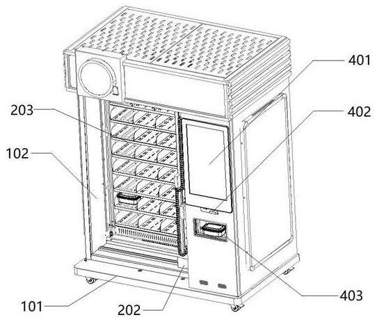 一种自动盒饭售卖机的制作方法