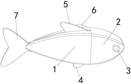 一种可进行海底探测的仿生鱼的制作方法