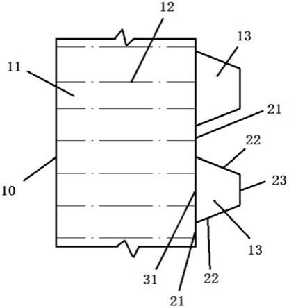 平面带筋板与垂直槽型舱壁的连接结构的制作方法