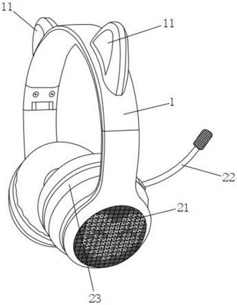一种麦克风可隐藏的头戴式耳机的制作方法