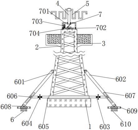 一种通讯铁塔无线支撑装置的制作方法
