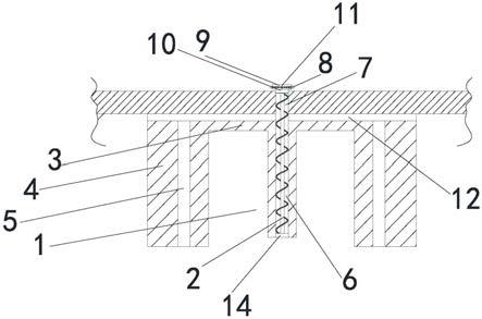 一种建筑消防用的烟雾报警器的稳固装置的制作方法