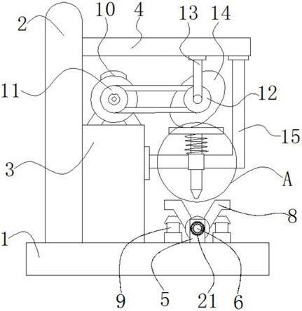 一种电子元器件引脚弯折机的制作方法