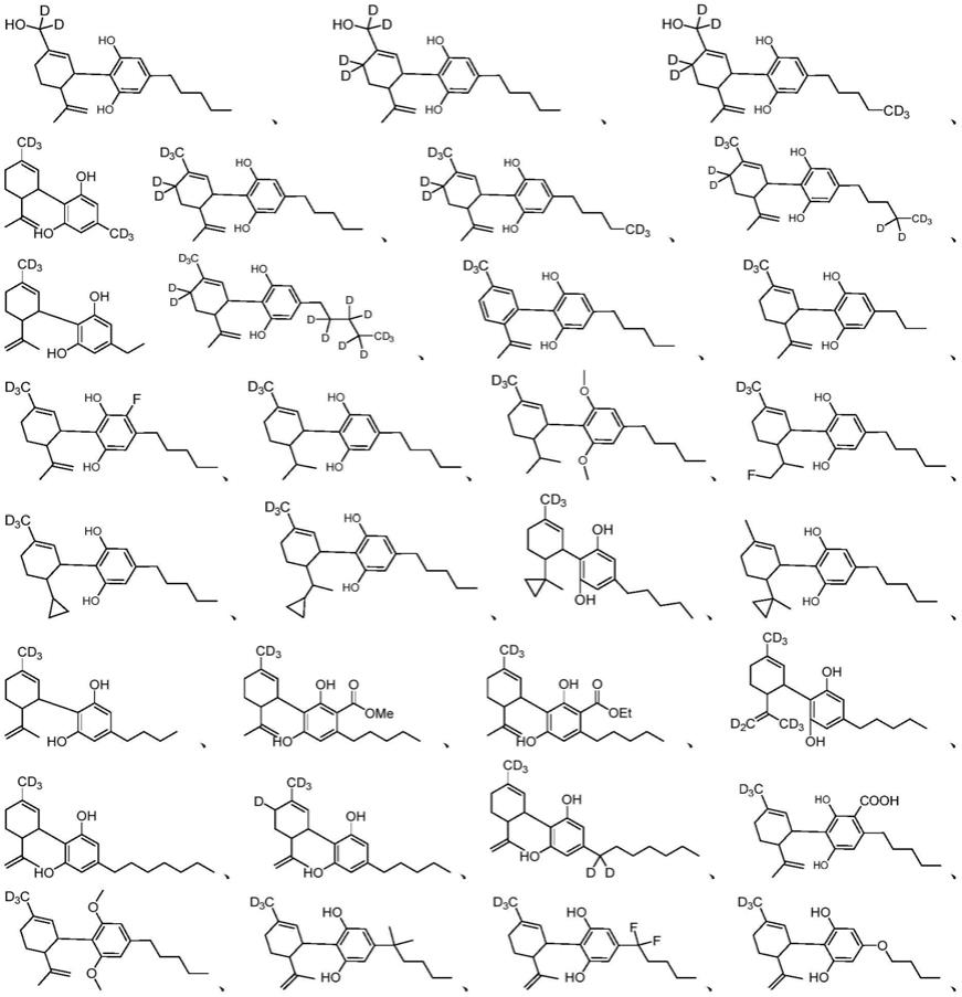 大麻二酚衍生物及其制备方法和在医药上的应用与流程