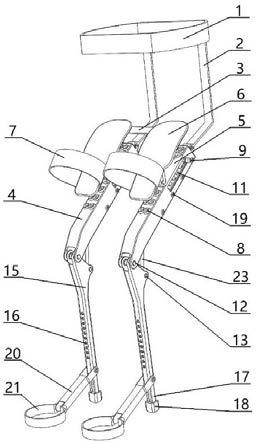 一种可多角度调节的下肢助力外骨骼座椅