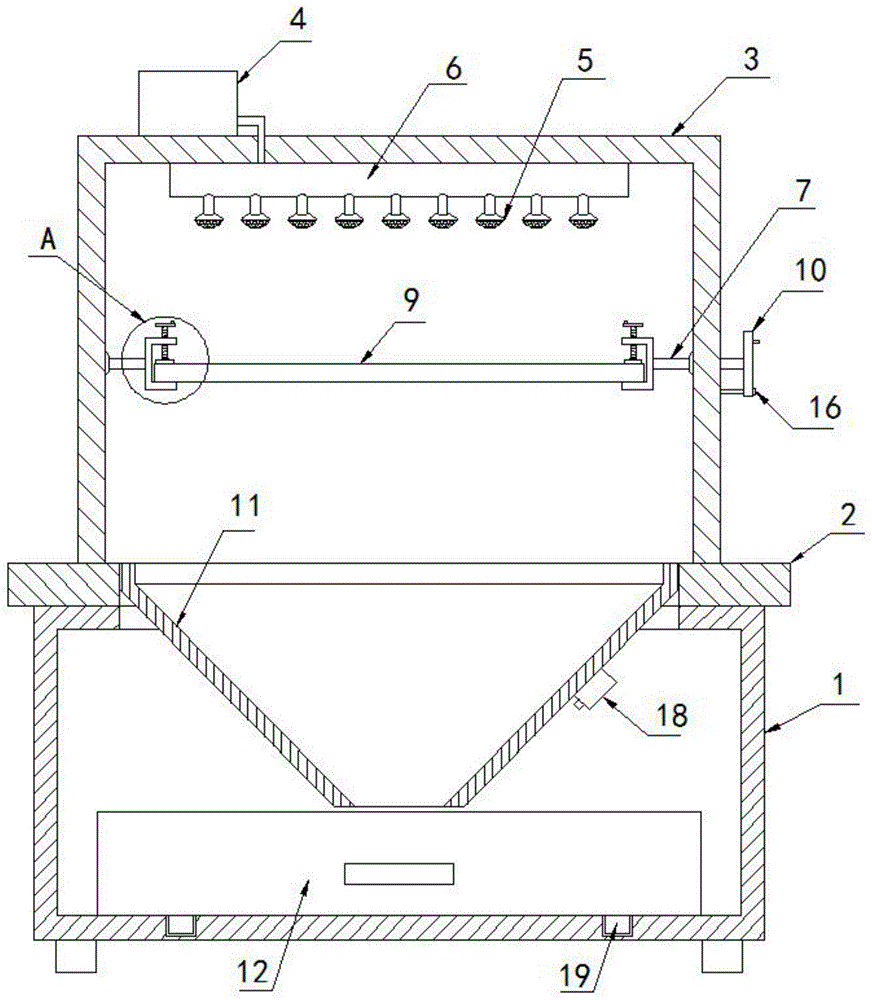 一种冷轧钢板型材加工用立式喷塑装置的制作方法