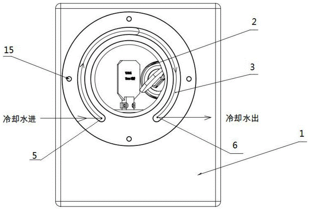 一种带冷却水路的激光振镜的制作方法