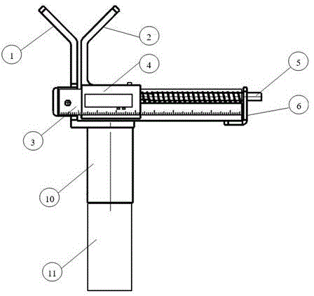 一种蓝牙卡尺式带电测量线径装置的制作方法