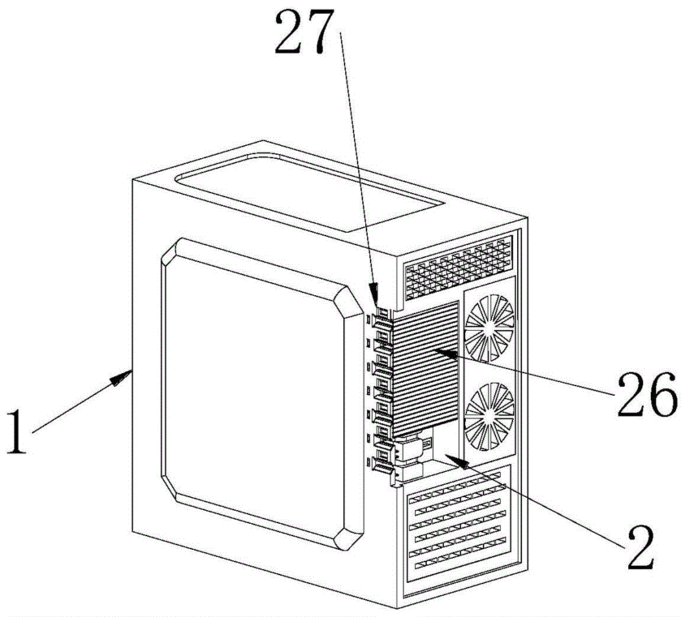 一种计算机机箱的集线盒