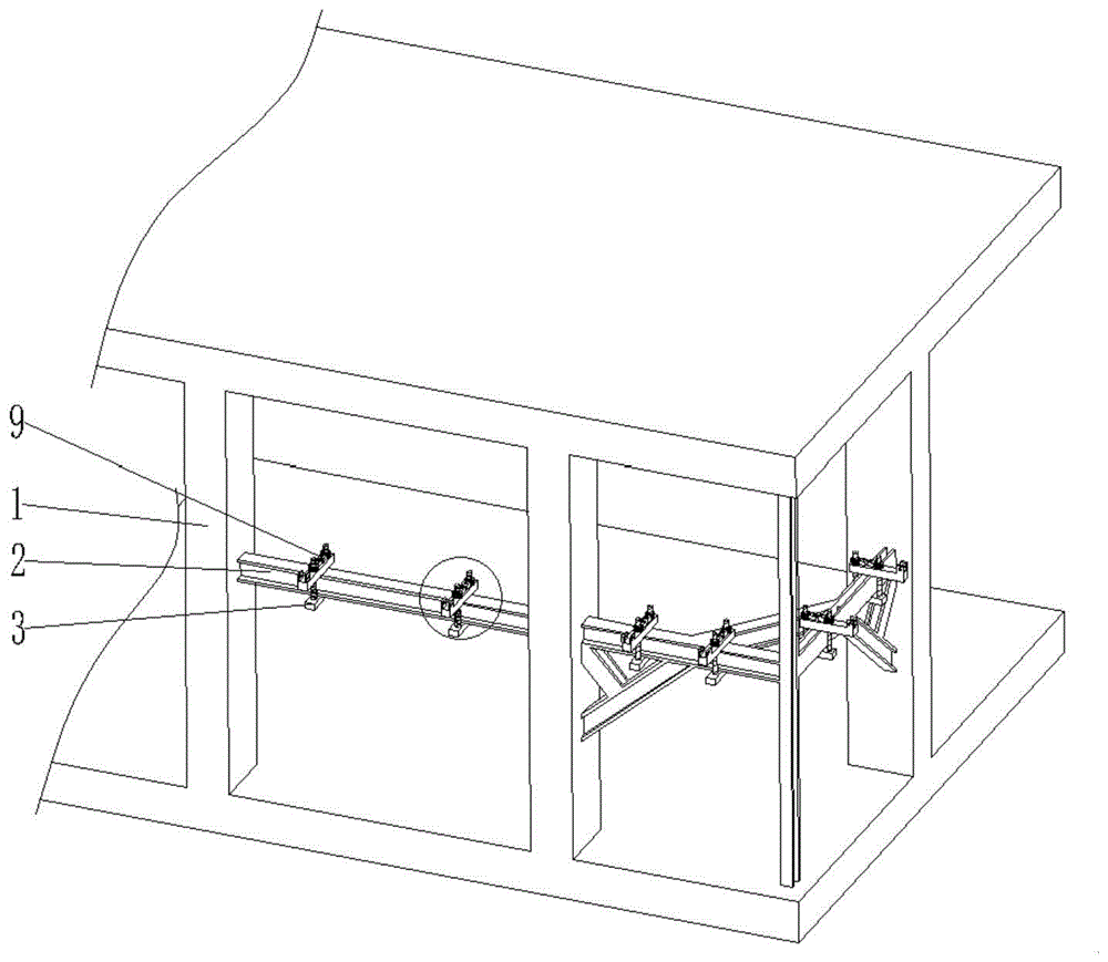 超高层建筑架空结构附着式升降脚手架辅助附着装置的制作方法