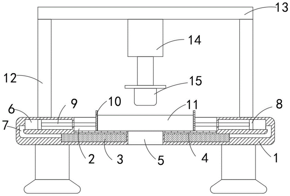 一种制造模具底座用夹持固定装置的制作方法