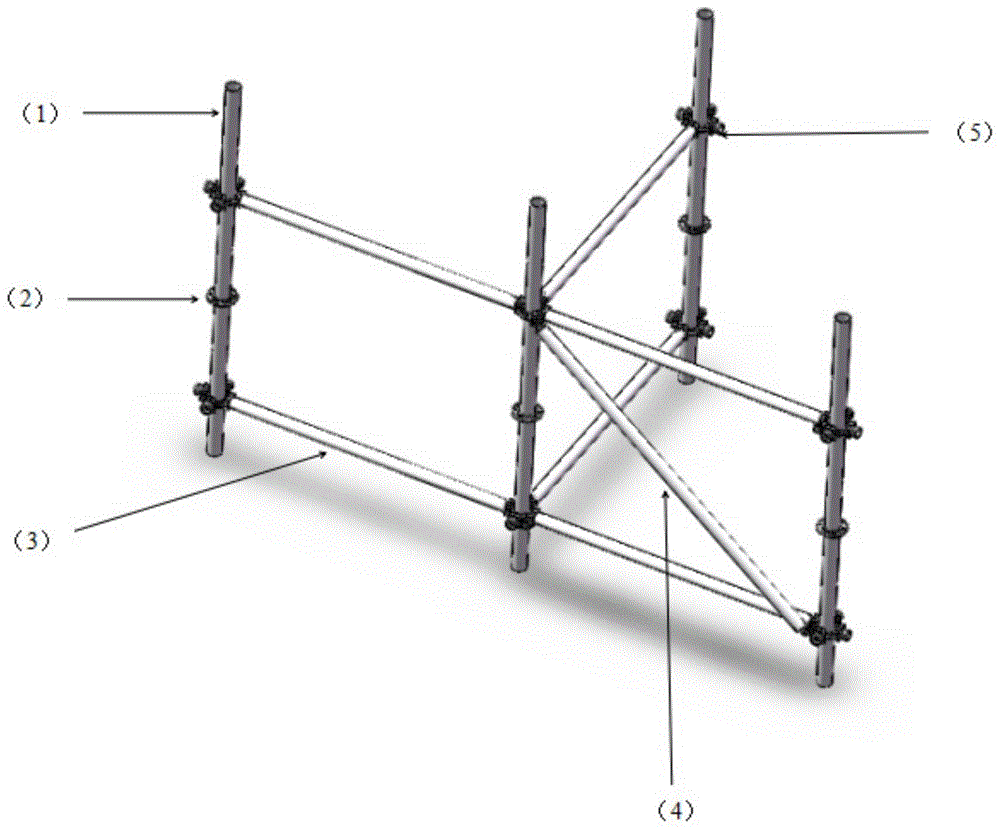 一种建筑施工用盘扣式铝合金脚手架的制作方法