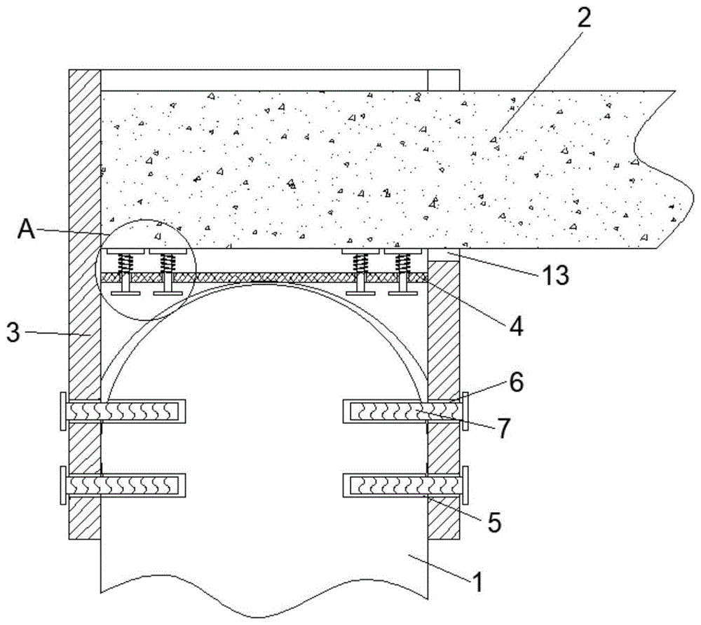 一种预制复合墙体与梁柱的连接结构的制作方法