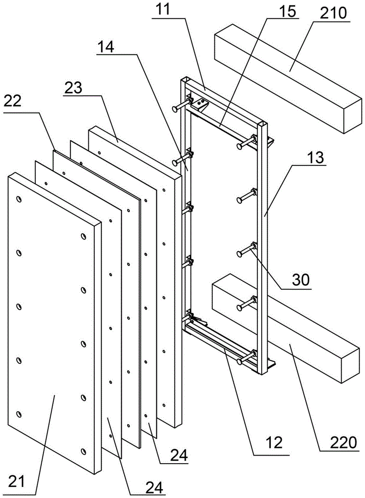 一种发泡陶瓷复合外墙组件及其建筑外墙的制作方法