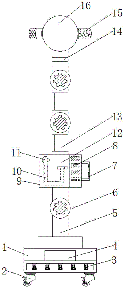 一种智能神经内科护理用测量按摩器的制作方法