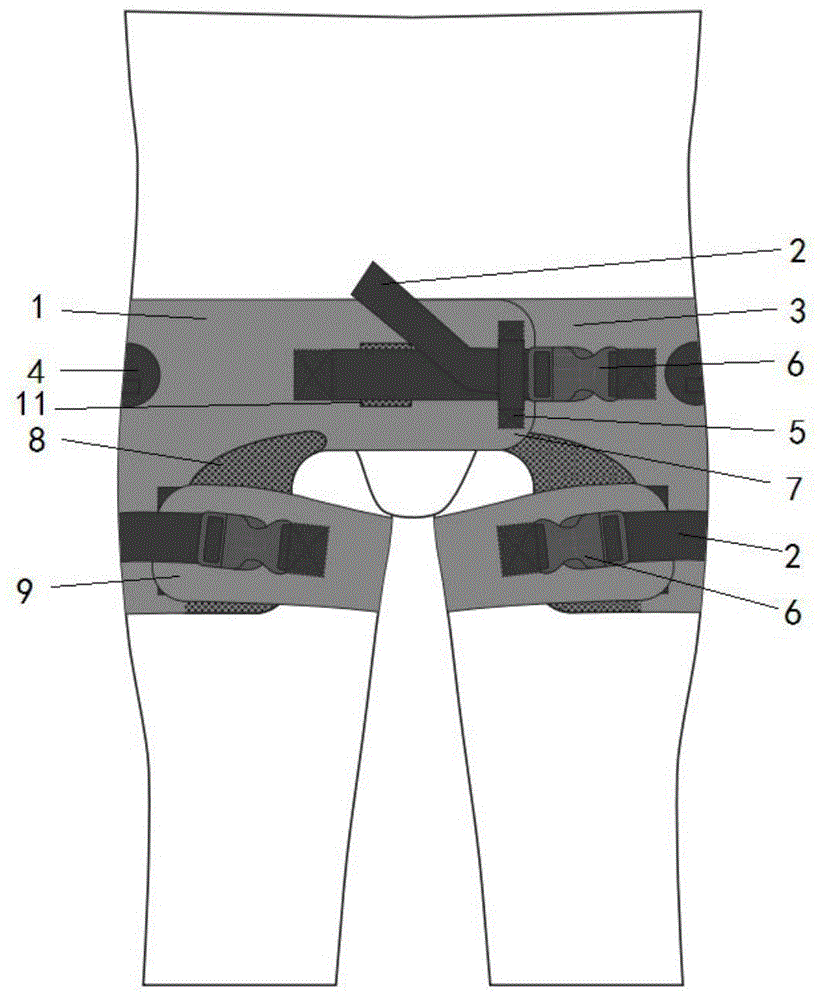 下肢减重康复训练可固定髋部安全带