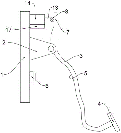 汽车离合器踏板总成的制作方法