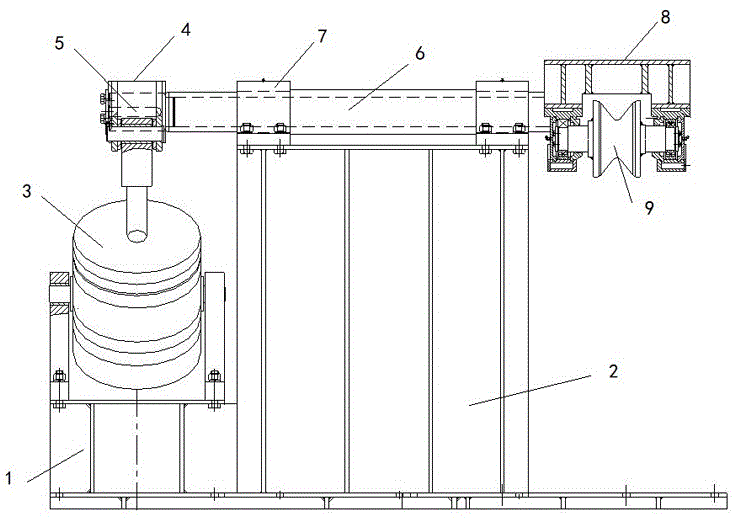 一种连铸方坯热送辊道夹送装置的制作方法