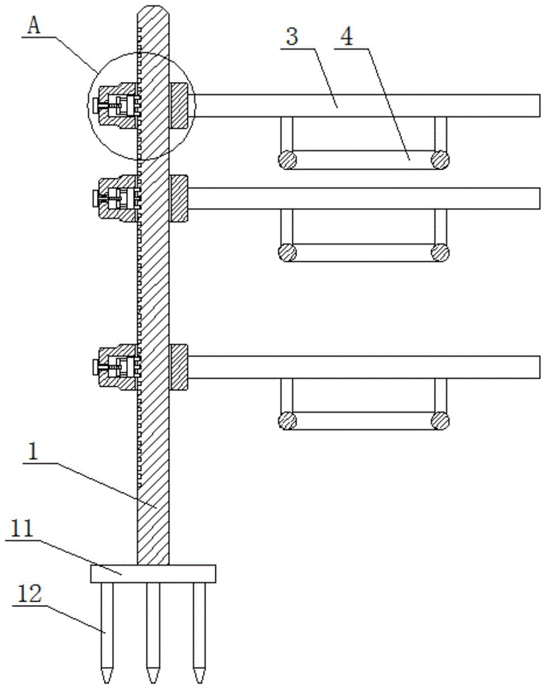 一种紫薇花瓶固定造型模具的制作方法