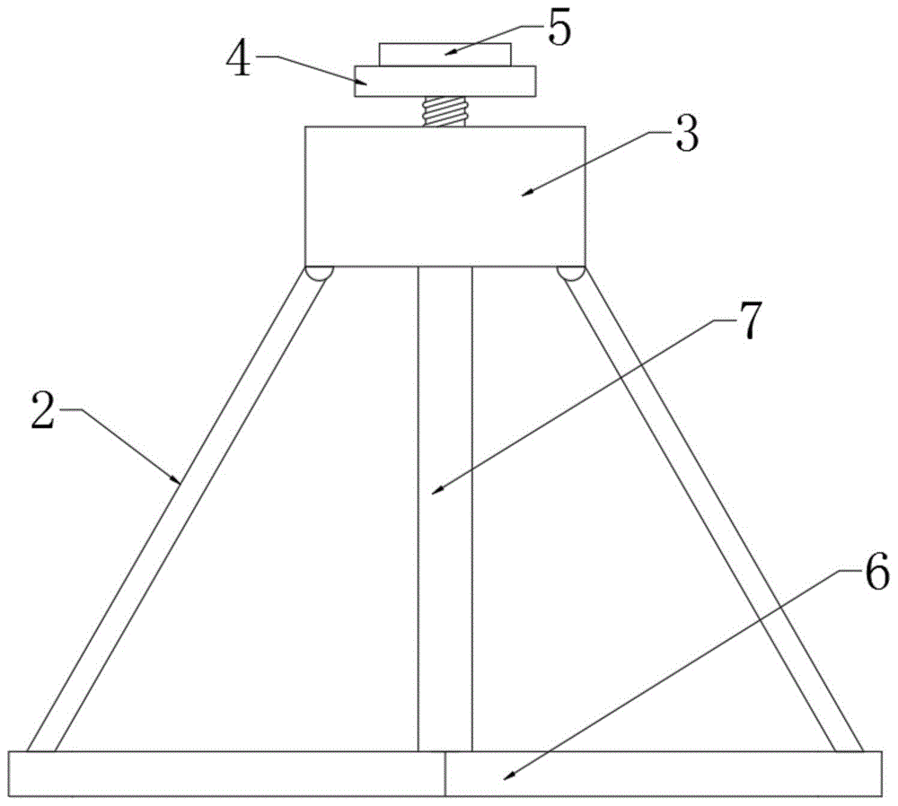 一种便携式空气环境监测仪器用支撑架的制作方法