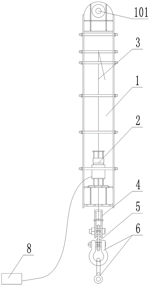 一种吊装用穿心千斤顶索具的制作方法