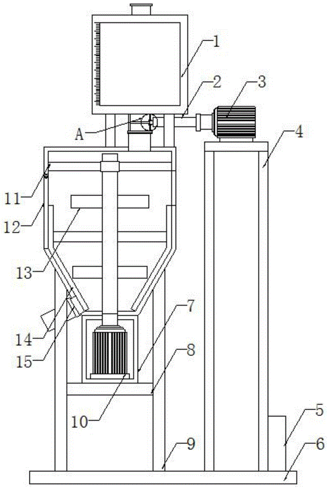 能够精准控制进料的建筑防水工程施工用物料混合设备的制作方法