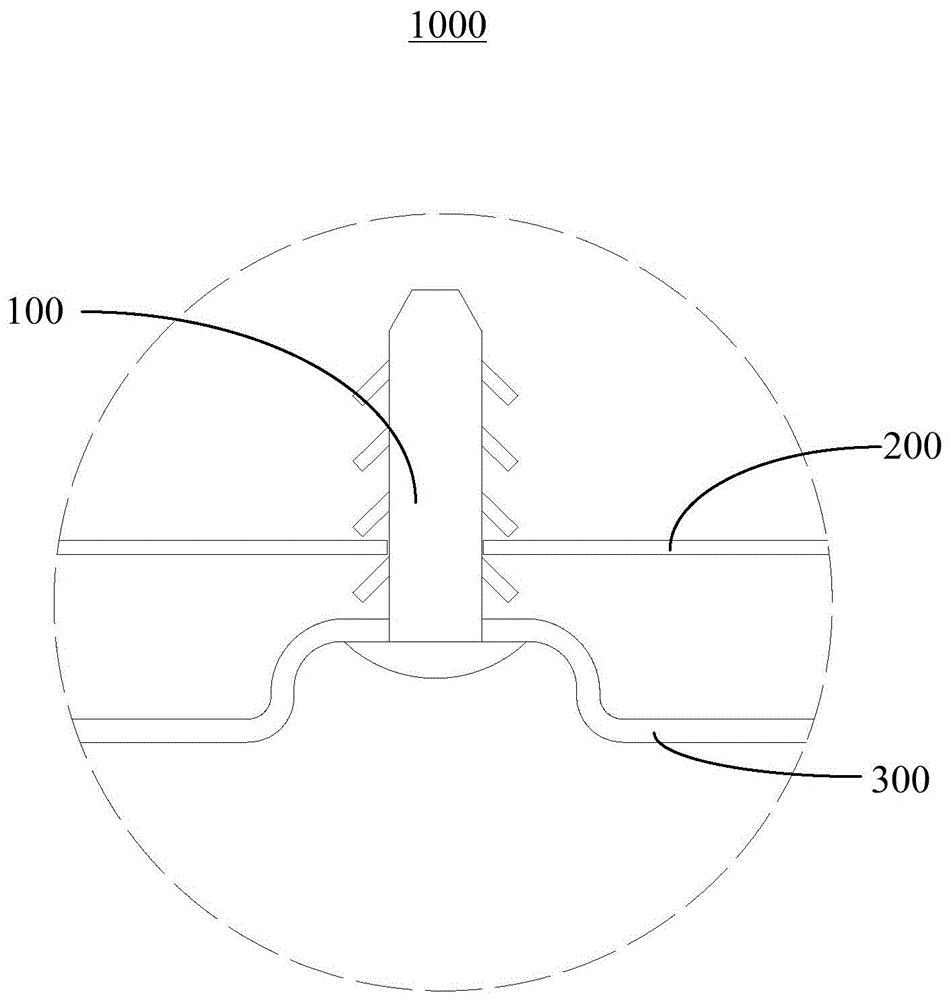 扣紧连接结构以及顶棚安装结构的制作方法