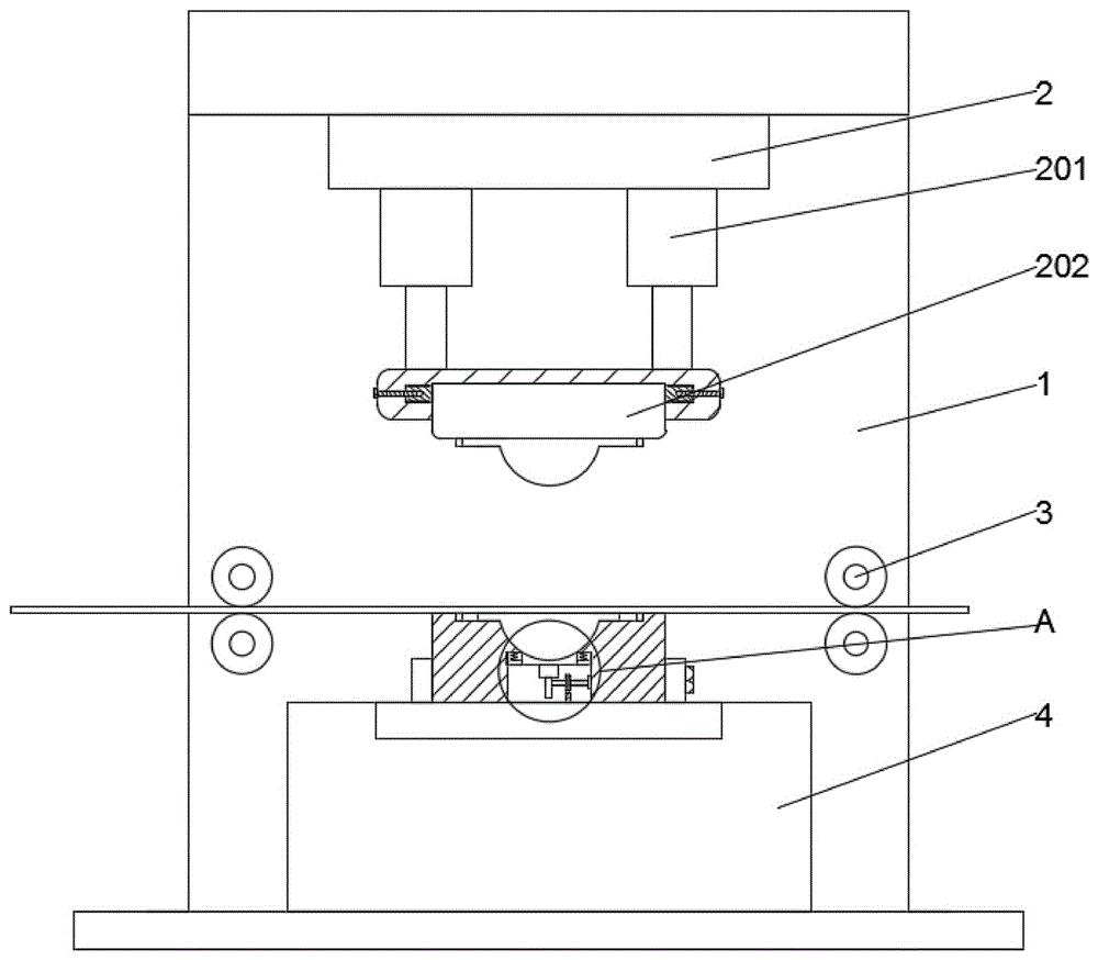 一种管道连接器制造用压力机的制作方法