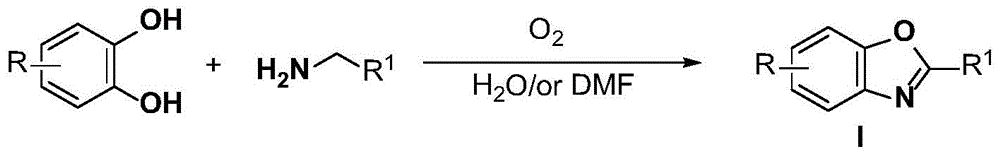 一种氧气氧化儿茶酚类化合物制备苯并噁唑类化合物的合成方法