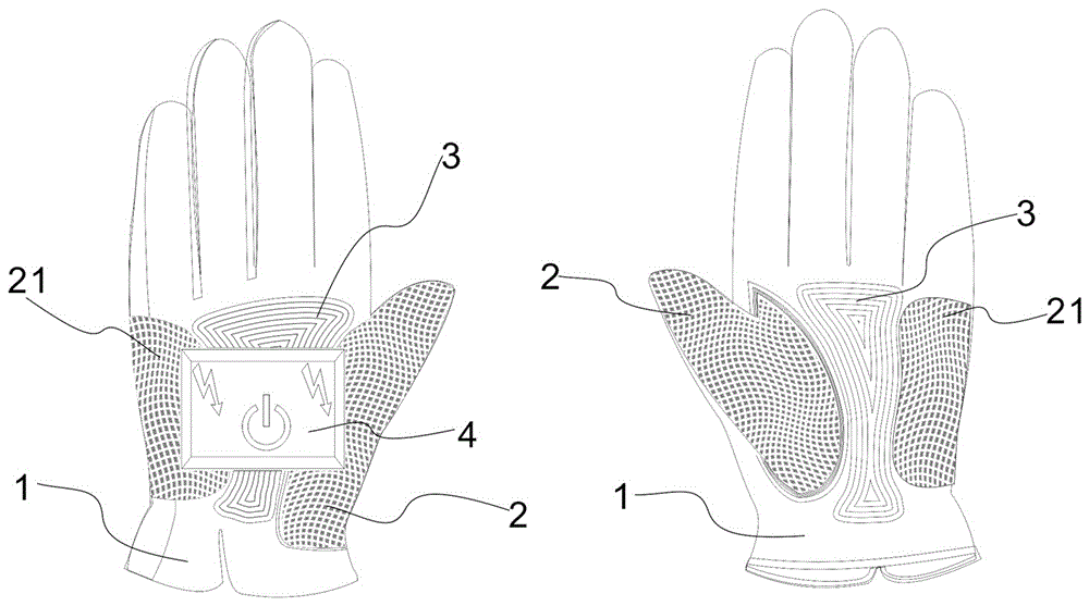 一种男性阴茎神经干涉和锻炼的手套装置的制作方法