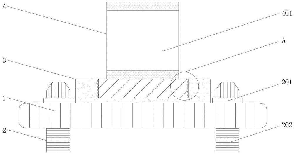 LED条形灯的可旋转固定底座的制作方法