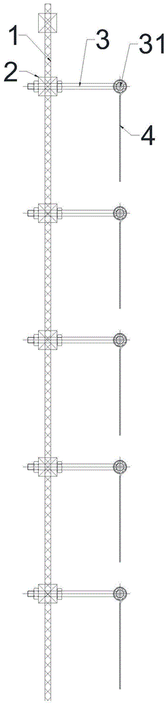 一种立体风铃墙的制作方法