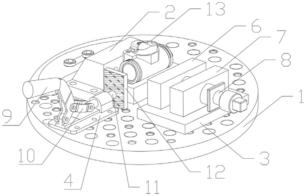 一种孔系车削组合夹具