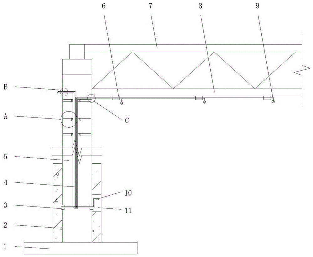 一种用于钢结构煤棚灯具检修结构的制作方法