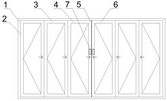 一种功能优化的外开折叠门的制作方法