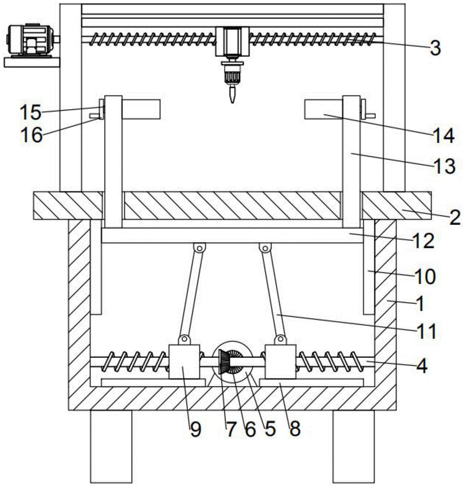 一种钻孔机用工件定位装置的制作方法