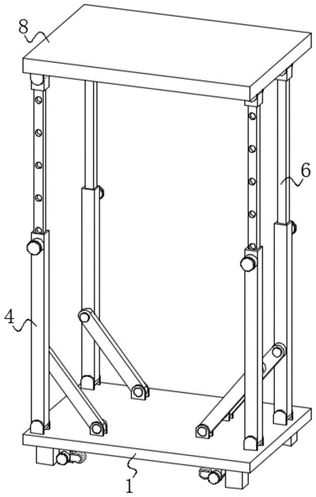 一种折叠便携建筑施工架的制作方法