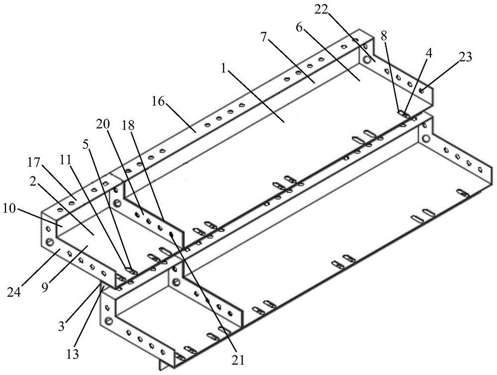 可调节封闭式楼梯踏步铝模板的制作方法