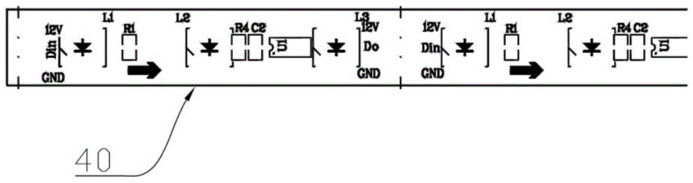 柔性LED灯带的铜箔线路层结构的制作方法