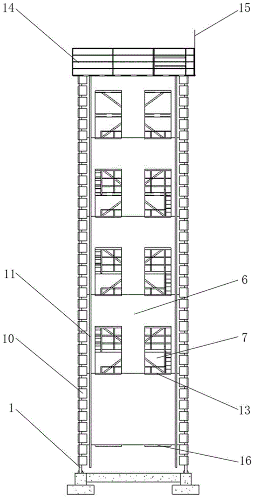 新型钢结构式消防训练塔的制作方法