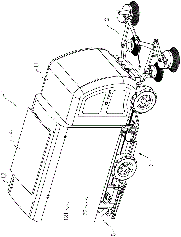 路面垃圾快速清扫车的制作方法