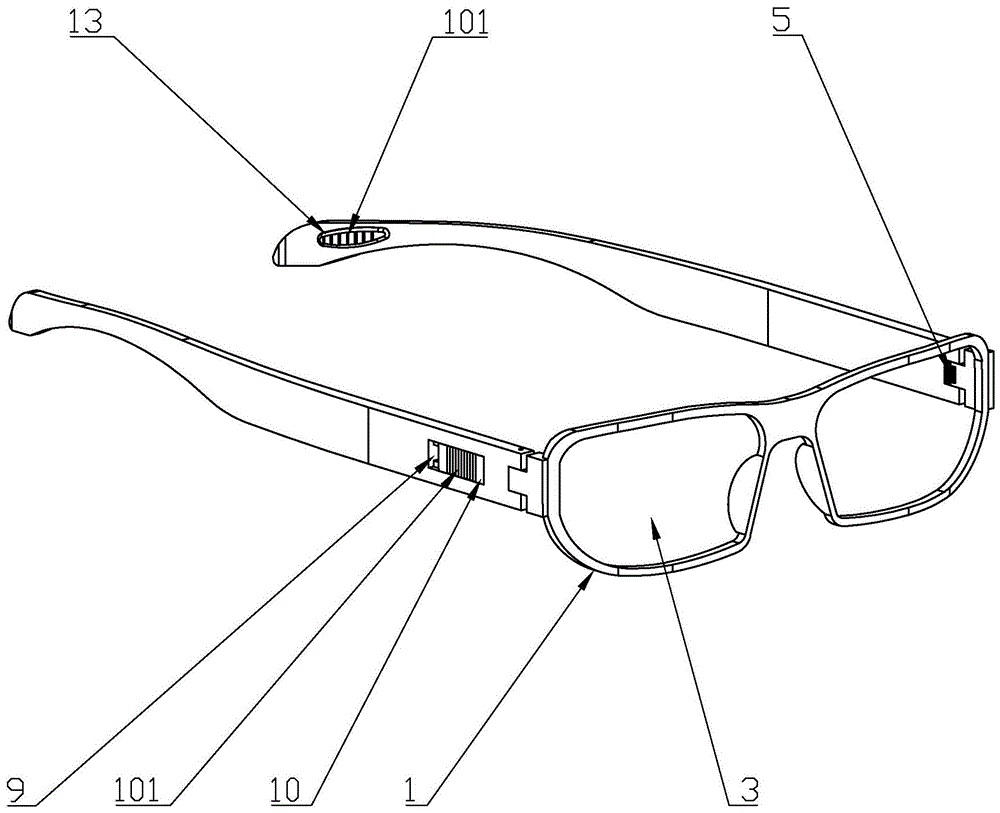 一种镜腿可调节的眼镜的制作方法
