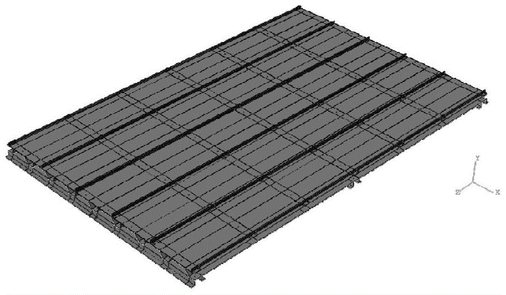 一种面向连续焊接不锈钢金属屋面系统的模型修正方法