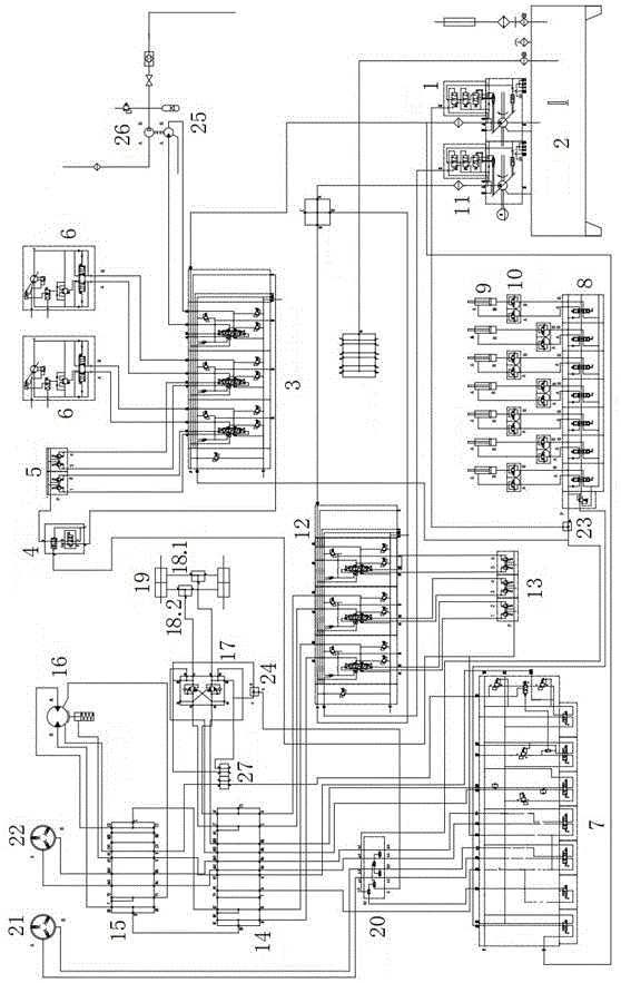 一种煤矿用定向钻机的液压控制系统的制作方法