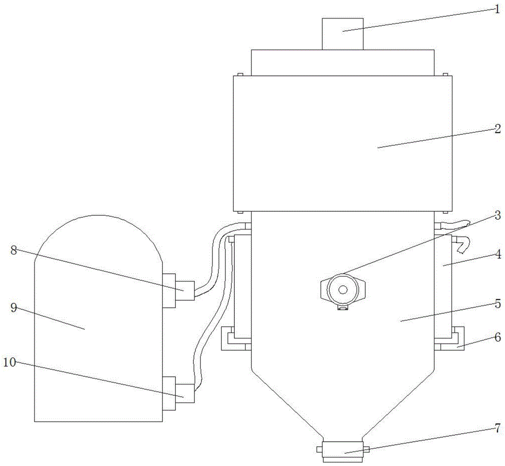 一种余热回收型三聚氰胺料仓装置的制作方法