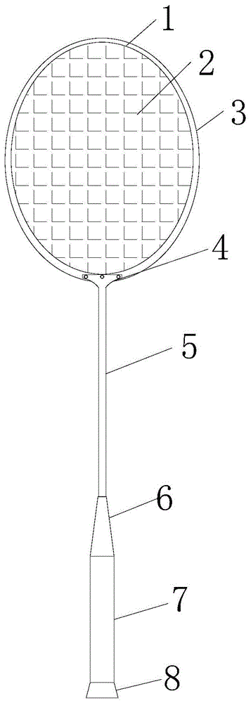 一种羽毛球拍连接组件的制作方法