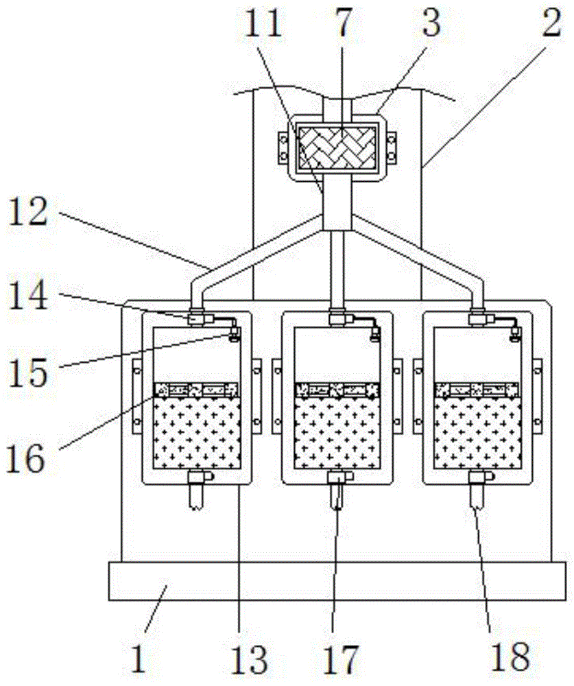 一种液体状消毒剂生产分流式输送装置的制作方法