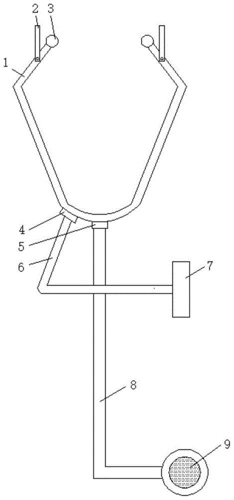 一种心内科用分体式听诊器的制作方法