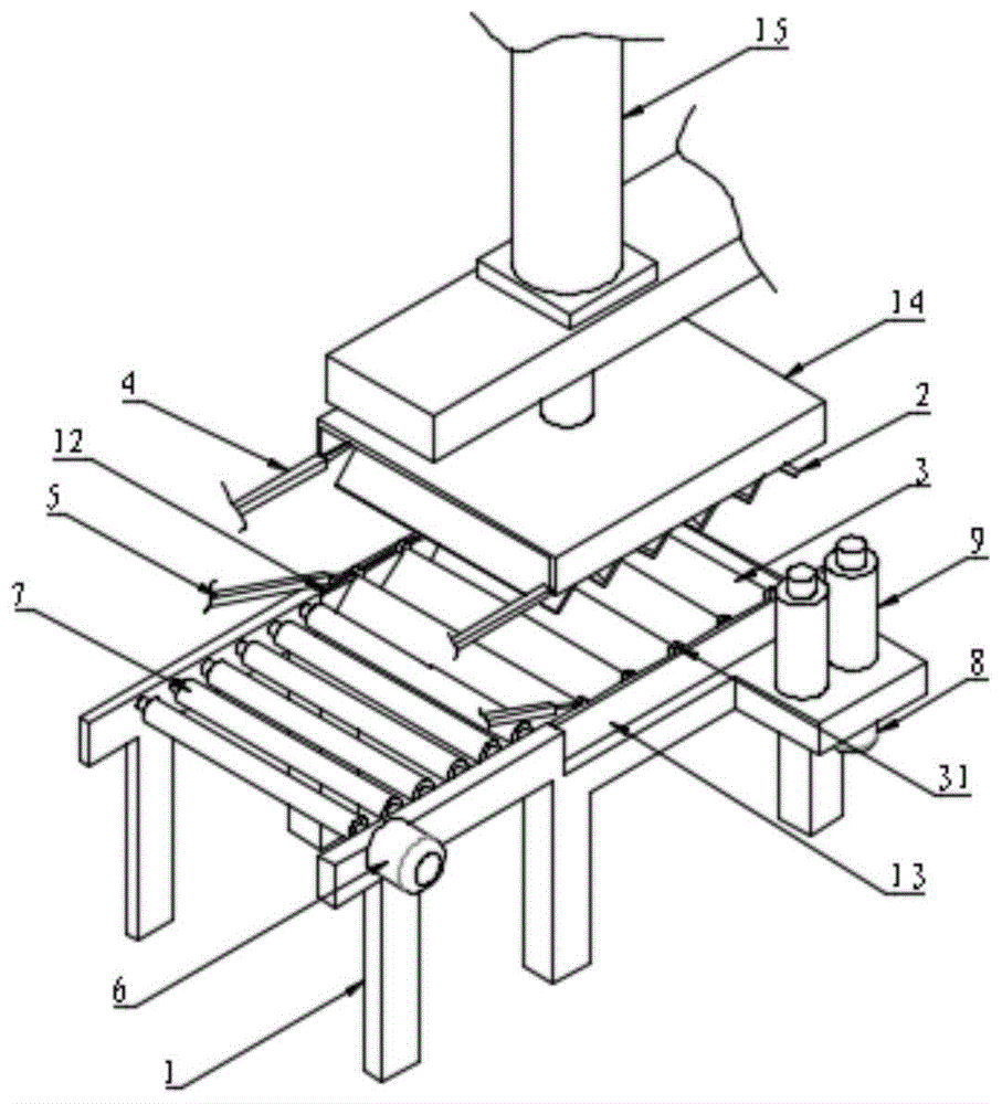 一种百叶门帘连续折叠方法及折叠装置与流程