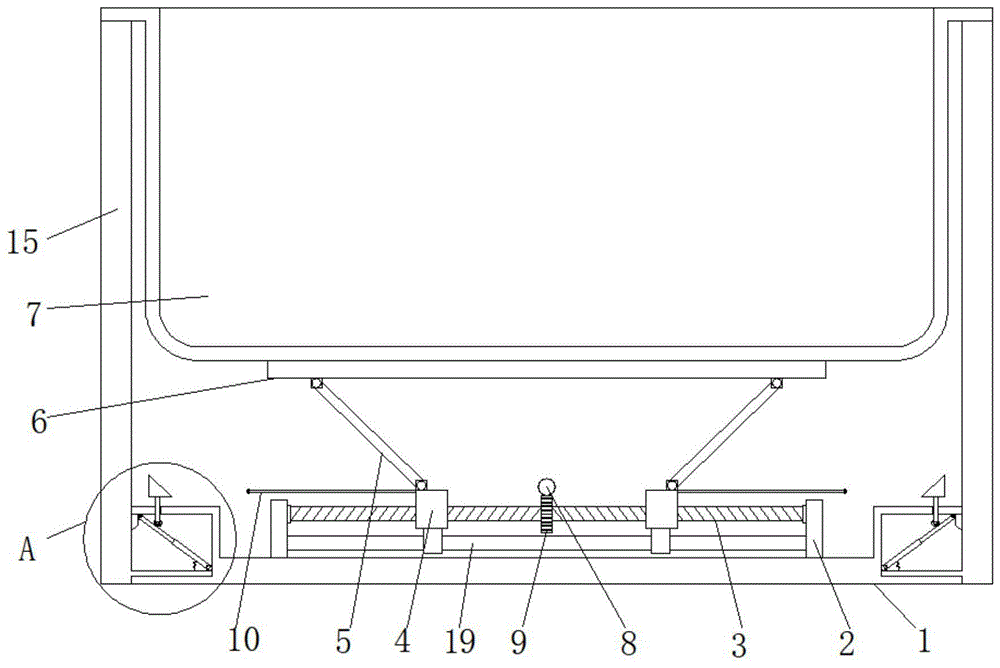 一种陶瓷浴缸裙板安装结构的制作方法